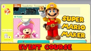 Super Mario Maker - New Event Course - Toadette Treasure Tracker - New Costume