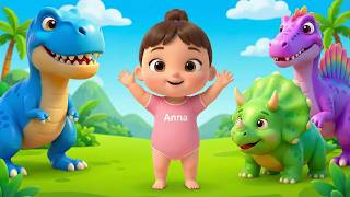 ABC Dinosaur Song | Learn Dinosaur Names! | Baby Anna Kids Songs