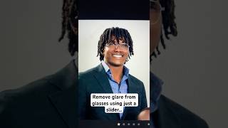 Remove glare from glassing using just a slider…with Evoto AI. #evotoai #photoediting #glare #glasses