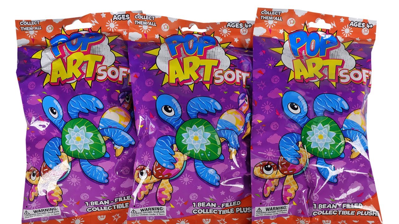 Pop art soft sea turtle mini mystery bag unboxing review youtube