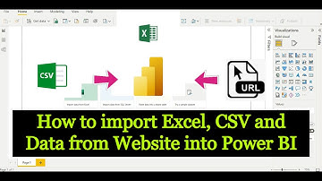 How to import Excel file, CSV file and Data from Website into Microsoft Power BI