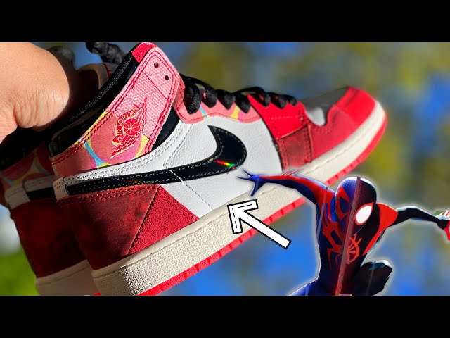 The Spider Verse Spiderman x Jordan 1 "Next Chapter " Review! - YouTube