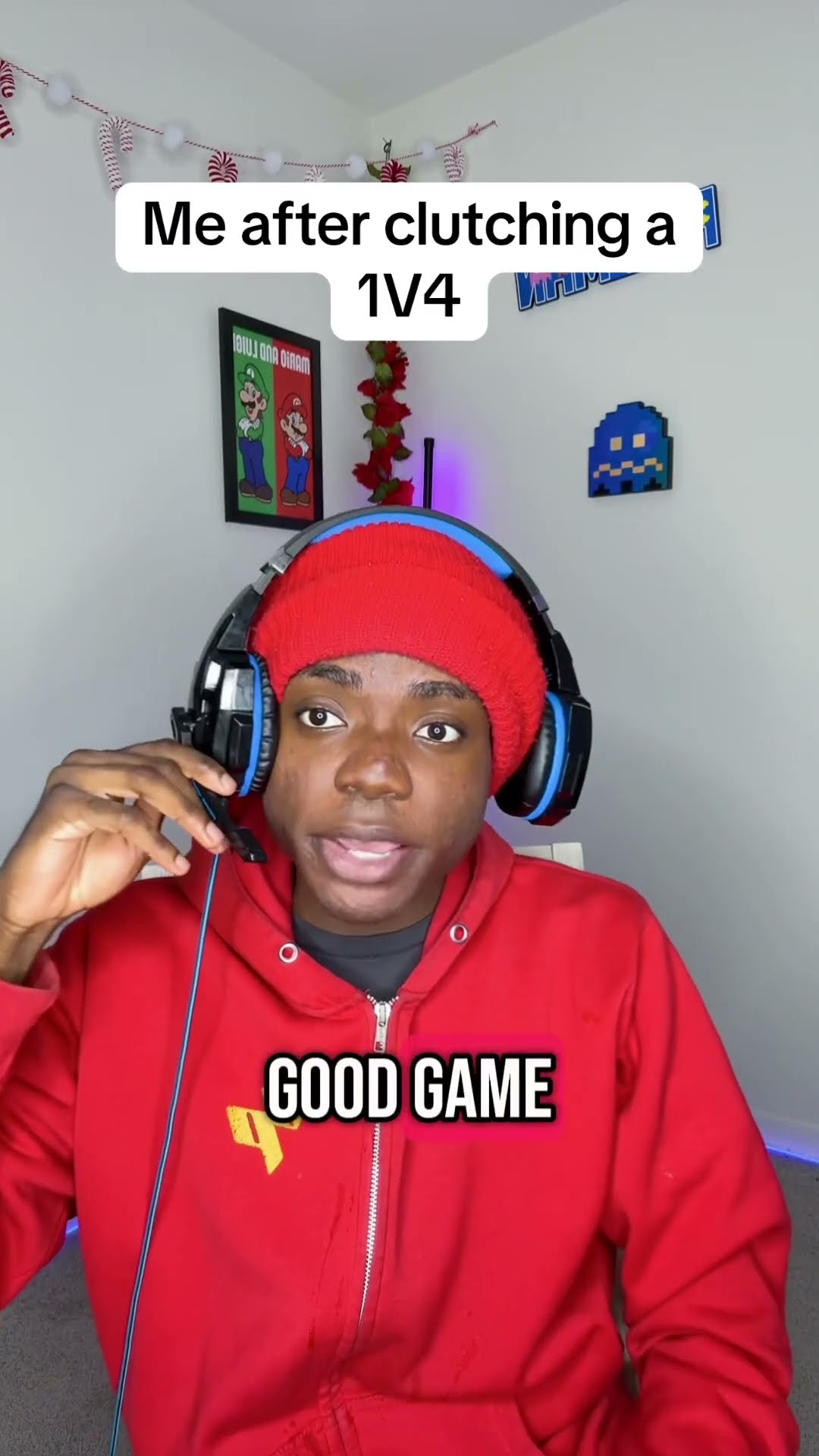 Me after clutching a 1v4 ?