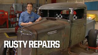 Replacing The '34 International's Rusty Floorboard With A Custom Rebuild  Trucks! S3, E11