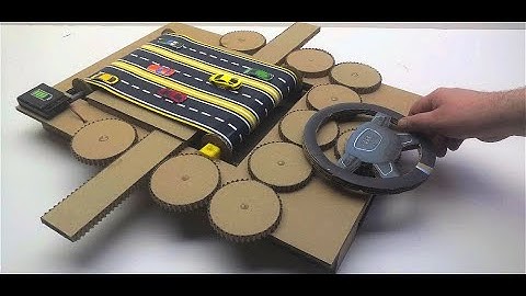 How to make a track car with magnets Desktop Game from Cardboard
