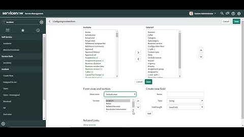ServiceNow - Create a form section