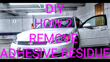 HOW TO REMOVE ADHESIVE RESIDUE FROM YOUR CAR PAINT