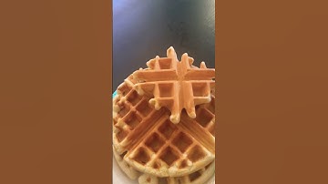 Waffles for breakfast. #noah #adam #breakfast #waffle