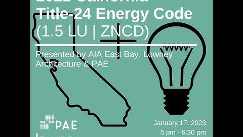 2022 California Title-24 Energy Code