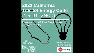 2022 California Title-24 Energy Code