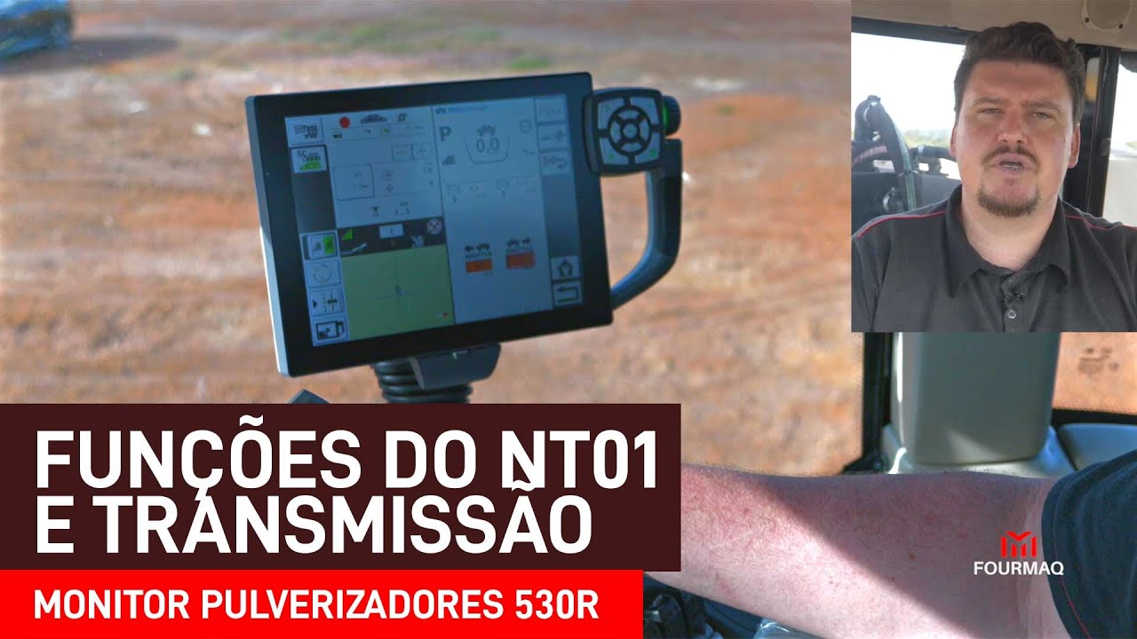 Funções do NT01 e Transmissão - Monitor NT01 dos Pulverizadores 530R