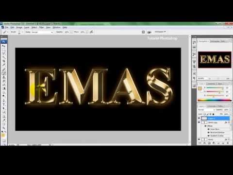 Cara Membuat Tulisan Emas dengan Photoshop CS