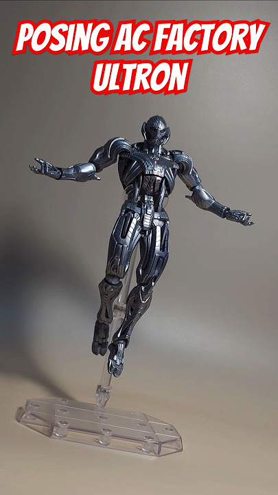 Posing with AC Factory Bootleg Revoltech Ultron #ultron #actionfigures #bootleg #revoltech