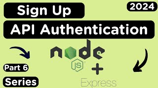 Complete Sign Up API Authentication with Encrypted Password using BcryptJS | Middleware Error Handle