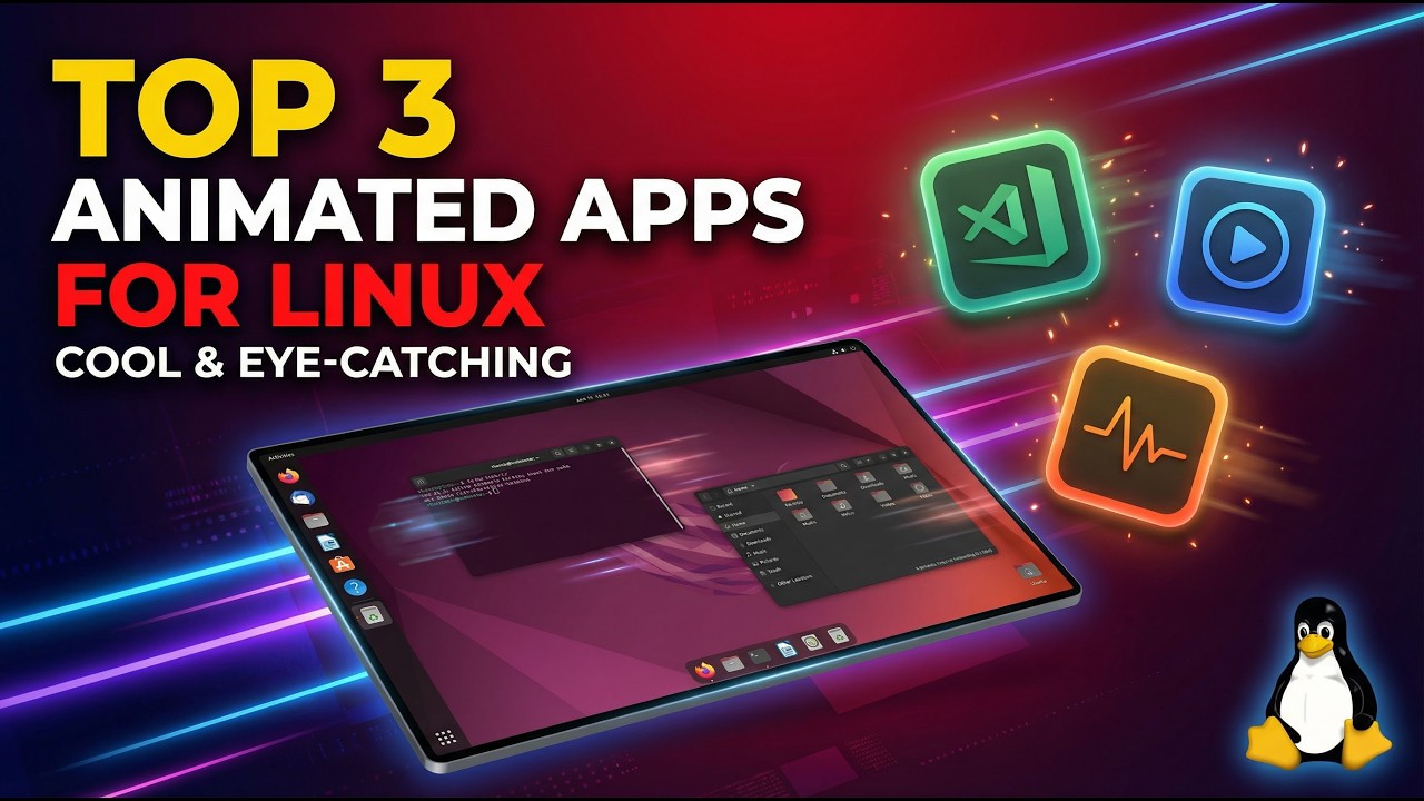 Top 3 Best Animated Apps for Linux (Cool & Eye-Catching) - YouTube
