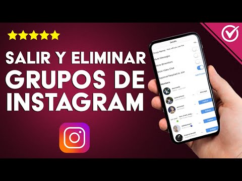 ¿Cómo salir y eliminar un grupo de INSTAGRAM desde la aplicación o sitio web?