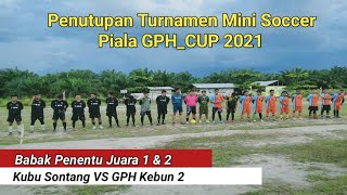 Kapolsek Bonai Darussalam Rokan Hulu Memberikan Yel-Yel Di Acara Penutup Turnamen Piala Gph Cup 2021