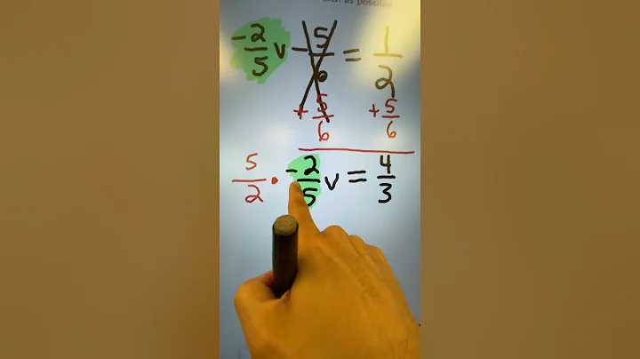 Solving a Two-Step Equation with Signed-Fractions