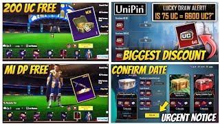 🔴200 UC Free In Prize Path Event Bgmi/Urgent Notice/5X UC Unipin Discount// 3.2 Update Confirm date