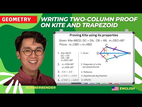 Video lesson: Two-Column Proof — Kite and Trapezoid Worksheet (English lesson)