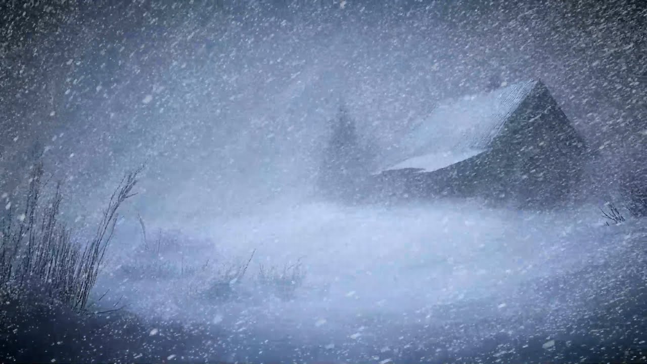 Soothing Blizzard & Winter Wind Sounds for Relaxation ┇ Deep Sleep ...