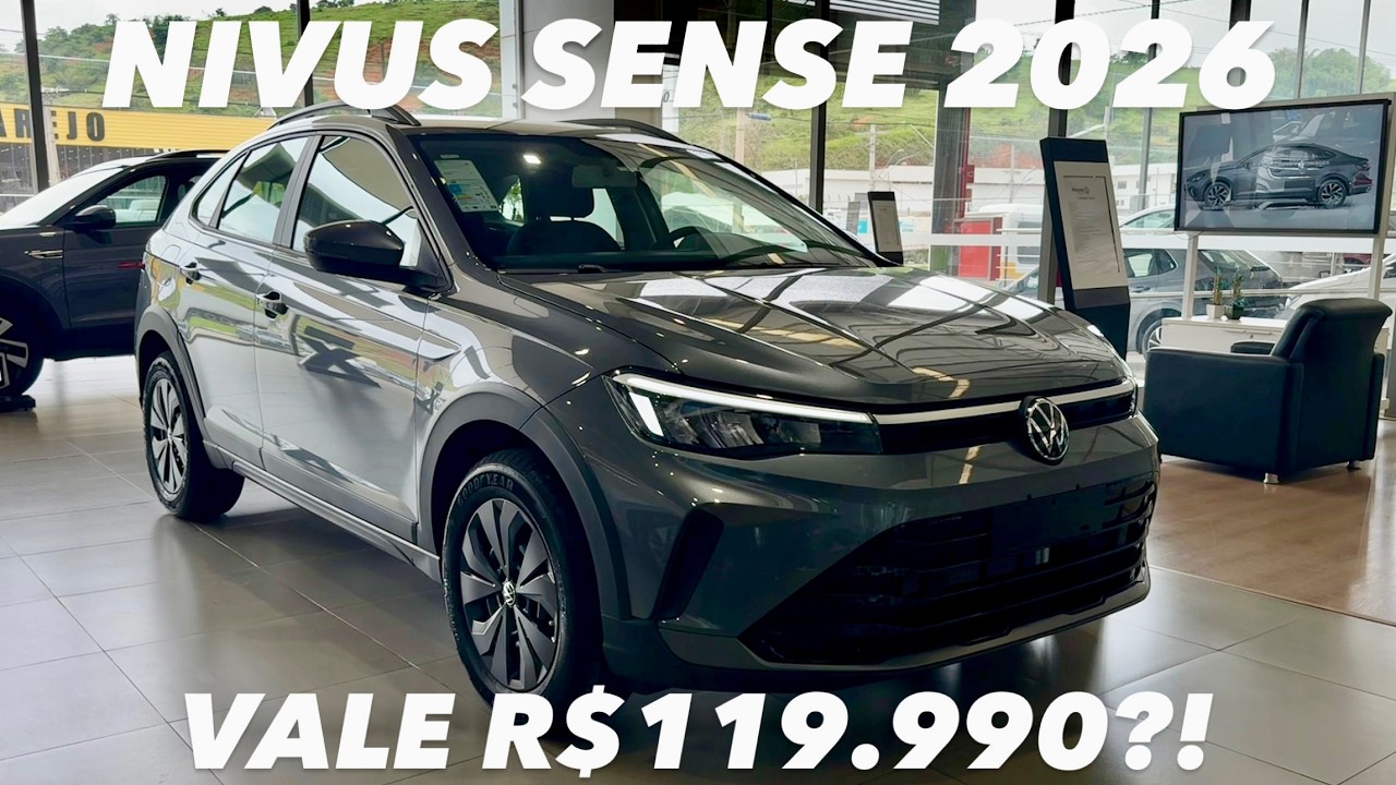 Avaliação NOVO VW Nivus Sense 200 TSI 2026 - VALE 119 MIL REAIS?!