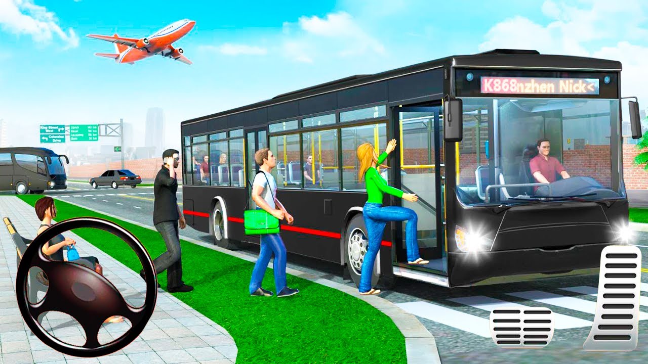 City Coach Bus Simulator 3D Game Luxury Bus Driving 3D