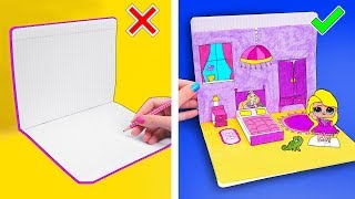 12 ЛАЙФХАКОВ для рисования и Поделок из Бумаги! КАК СДЕЛАТЬ БУМАЖНУЮ КУКЛУ Идеи для Школы LIFE HACKS 12 ЛАЙФХАКОВ для рисования и Поделок из Бумаги! КАК СДЕЛАТЬ БУМАЖНУЮ КУКЛУ Идеи для Школы LIFE HACKS