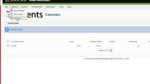 Joomla Jevents Tutorial Part 1