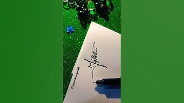 Writing Style M❤️ #autograph #mythri #calligraphy #signature #shorts #youtube 💐💐