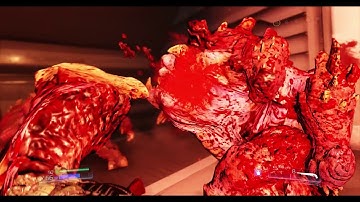 DOOM  - Glory kill: Pinky.Rear and Front finisher (SLOW MOTION)