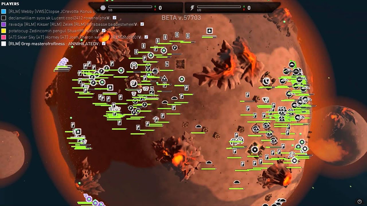 Planetary Annihilation BETA : 5v5v5v5v5 2 Hour Happy Hour