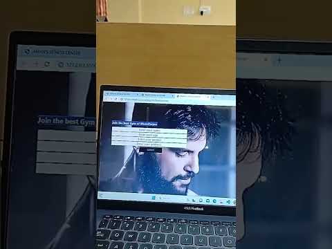 Gym website using