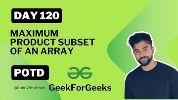 #120 Maximum product subset of an array