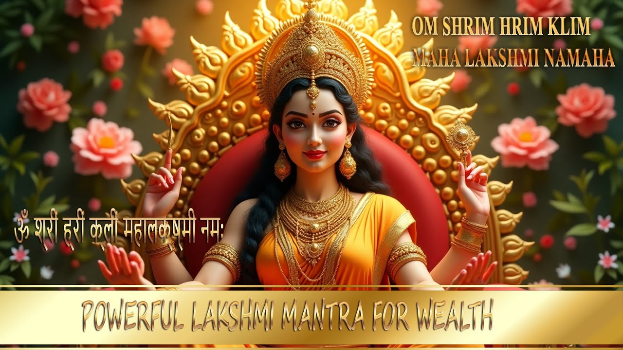 Powerful Lakshmi Mantra for Wealth &amp; Divine Prosperity Om Shrim Hrim ...