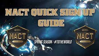 NACT 2024 Spring Season Quick Sign-up Guide | Mobile Legends Bang Bang Esports