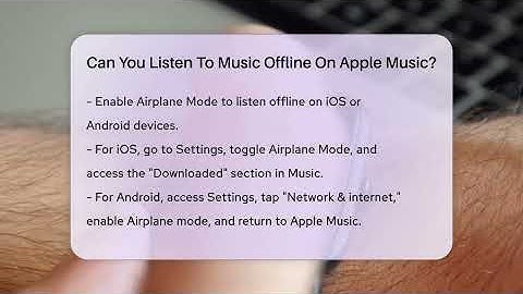 Can You Listen To Music Offline On Apple Music? - Talking Tech Trends