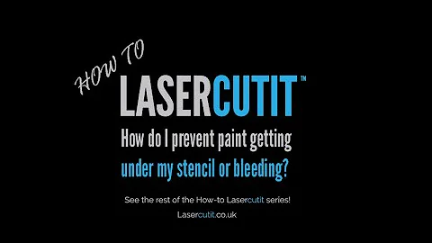 How do I prevent paint getting under my stencil or bleeding?