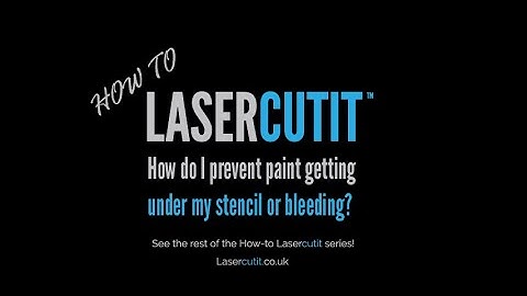 How do I prevent paint getting under my stencil or bleeding?