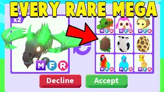 Trading for EVERY MEGA PET in EVERY RARE EGG.. (Adopt Me)