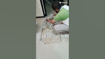 damage vitrified tile change process in Hindi