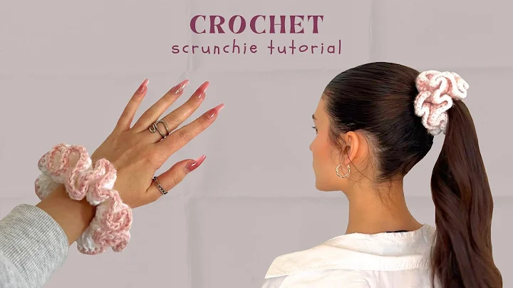 crochet scrunchie tutorial for beginners | how to crochet a scrunchie | aesthetic crochet