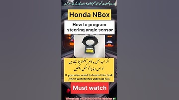Honda Nbox how to program steering angle sensor how to fix 💯 solution #foryou #automobile #shorts