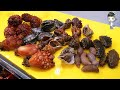 KOREAN STREET FOOD ASSORTED SEAFOOD SASHIMI KOREA SEAFOOD MARKET 포항 송도 활어회센터 모듬해물 310521