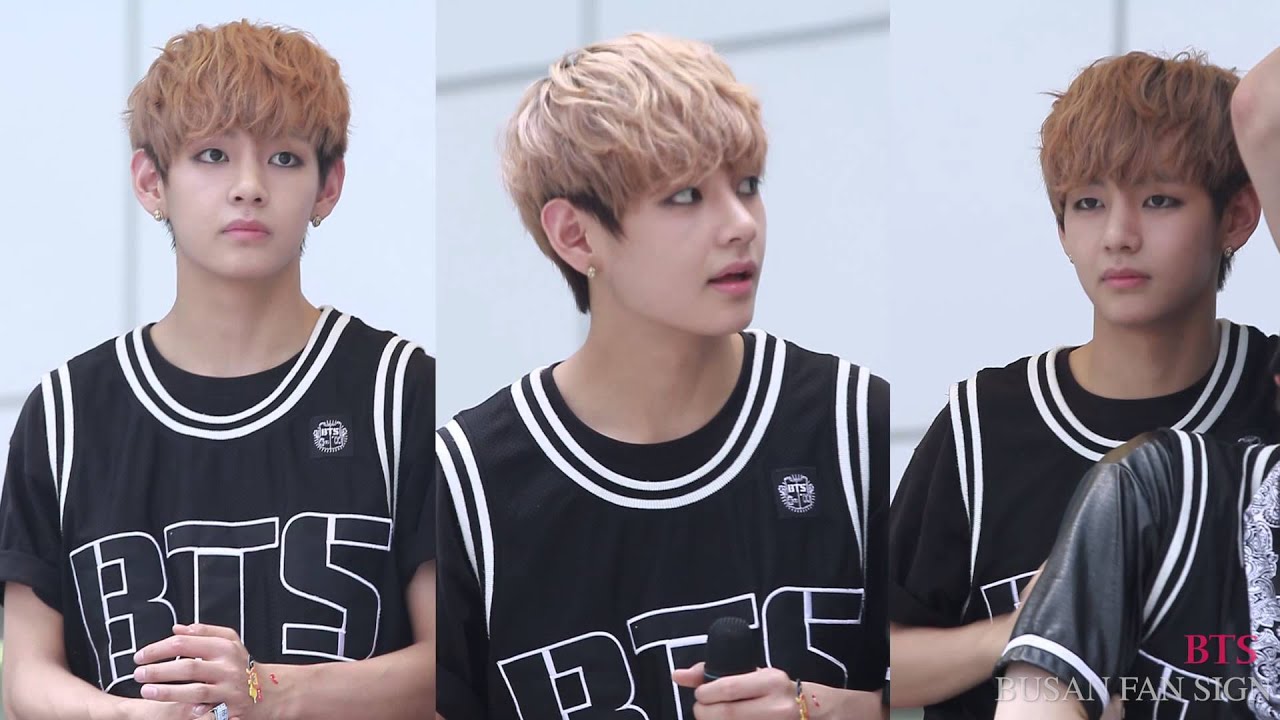 130727 BUSAN FAN SIGN / 방탄소년단 - Veautiful day / 태형 / 뷔 / V fancam