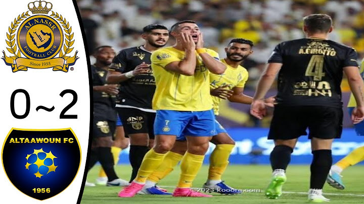 ملخص مباراة النصر 0-2 التعاون  سقوط العالمي بقيادة كريستيانو رونالدو 18-8-2023