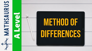 Method of differences for summing series