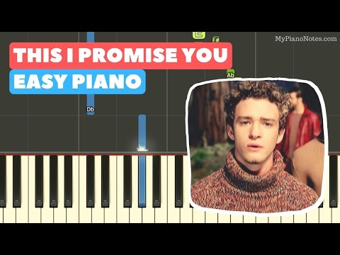 This I Promise You Piano Tutorial with Chords & Letter Notes | NSYNC