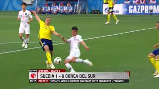 Mundial Grupo F Suecia 1  0 Corea Del Sur