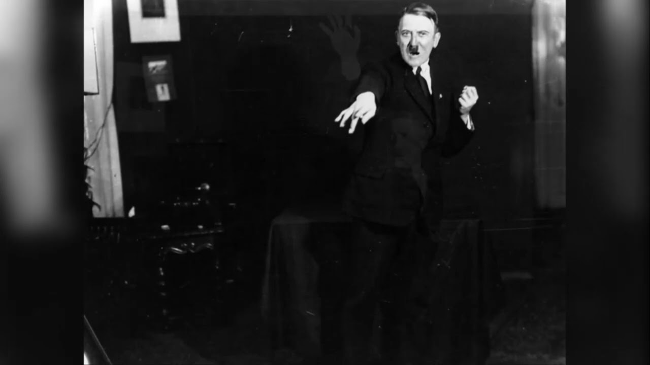 1925 ~ Adolf Hitler @ speech practice